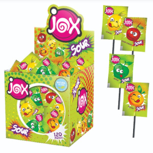 Карамель на палочке Jox Flat SOUR (120шт*8г )