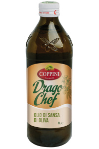 Масло Оливковое Pomace Coppini Drago Chef стекл.бутылка 1л 1/12 (991)