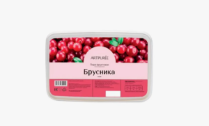 Брусника пюре заморож. Artpuree 1кг 1/6