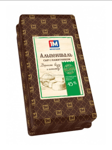 Сыр Альпенталь с пажитником 45% брус вес ~6кг, весовой