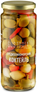 Средиземноморский коктейль из оливок и овощей Gustoria 358мл 1/12