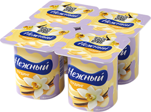 Нежный Пудинг Ванильный 100гр 4*2,8% (1/24)