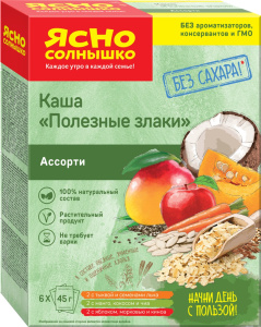 Каша Полезные злаки Ассорти кор 45г*6шт