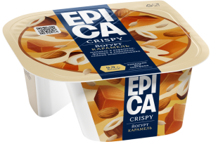 EPICA CRISPY с карамелью Йогурт сем. подсол. орех карам. 10,2% 140г(6/1)