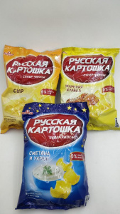 Чипсы Русская картошка (Ассорти 80г 16ш) (НДС 10%)