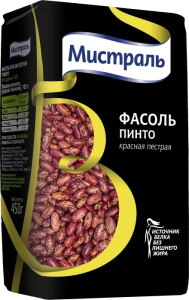 Фасоль красная пёстрая Пинто Мистраль 450гр 1/12