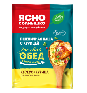 Ш/б Каша пшеничная кускус с курицей/паприкой/луком 40гр