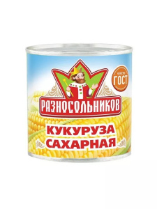 Кукуруза ТМ Разносольников ж/б 400гр ГОСТ 1/12