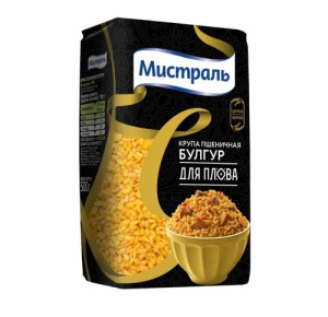 Крупа Мистраль пшеничная Булгур для плова 500гр 1/12