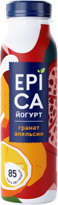 EPICA Йогурт питьевой гранат/красный апельсин 2,5% 260г БЗМЖ(6/1)