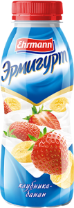 Эрмигурт питьевой Клубника-Банан 1,2% 420г(6/1)