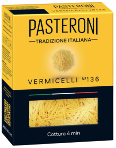Макароны PASTERONI Вермишель №136 400г Саоми