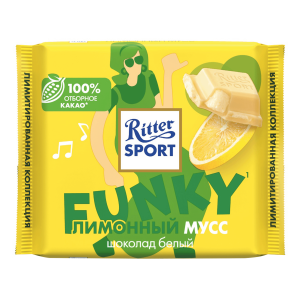 Шоколад белый Лимонный мусс 100гр Риттер Спорт