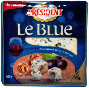 Сыр с голубой плесенью "Le Blue" 55% 100г