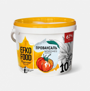 Майонез EFKO Food professional ПРОВАНСАЛЬ 67% ведро 9,34кг