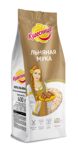 Мука льняная полуобезжиренная Кудесница 0,4кг