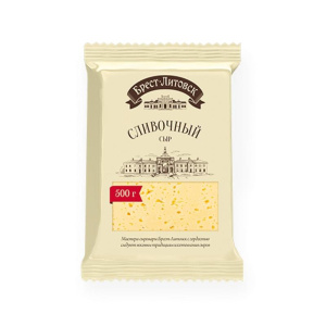 Сыр Брест-Литовск сливочный 50% 500г Савушкин