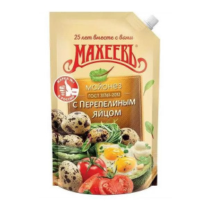 Майонез "С перепелиным яйцом" 50,5% 630г д/п