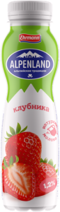 Альпенланд питьевой Клубника 1,2% 290г(6/1)