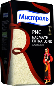 Рис Мистраль Басмати Extra Long для плова бирияни 500гр 1/12