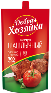 Кетчуп "Шашлычный Добрая Хозяйка" 300г д/п/16шт