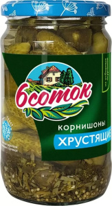 Корнишоны хрустящие Шесть соток 350мл 1/6