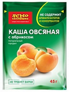Ш/б Каша овсяная с абрикосом 45г*15шт
