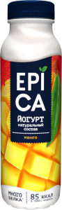 EPICA Йогурт питьевой манго 2,5% 260г БЗМЖ(6/1)
