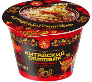 Лапша Товарищ Ван Китайский самовар с чёрными бобами и чили 100гр 1/24