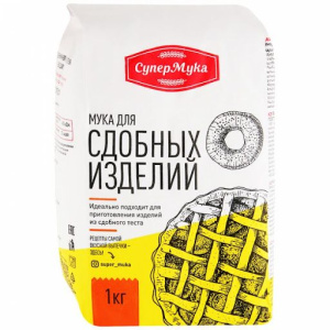 Мука пшеничная хлебопек. в/с для сдобных изделий 1кг (1/10)