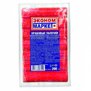 Палочки крабовые "Эконом"  имитация (200 гр) 30 шт уп
