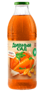 Нектар Морковный с мякотью 1л. Дивный сад (стекло) д/пит.
