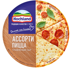 Сыр плавл. Ассорти (Пицца) 140гр Hochland (10/1)