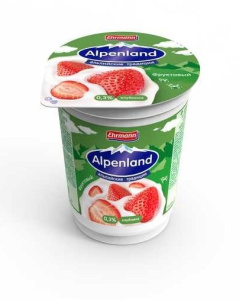 Альпенланд фрук.Клубника 0,3% 320г(12/1)