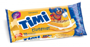 Пирожное бисквитное "Тими" сливочное (6*20*30г)