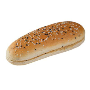 Булочка для датского хот-дога с кунжутом 60г. (уп)Лантманен Юнибрейк 36шт