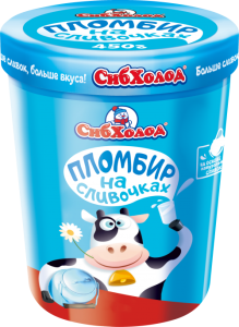 Ведро На сливочках Ваниль пломбир 450гр (6/1)