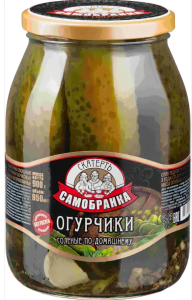 Огурцы Скатерть-Самобранка 950мл солёные по-домашнему ст/б 1/6