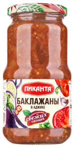 Баклажаны  в аджике 460гр Пиканта 1/6