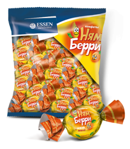 Конфеты "НЯМБЕРРИ" со вкусом абрикоса и манго 500г