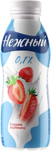 Напиток йогурт "Нежный" с соком клубники 0,1% 420г