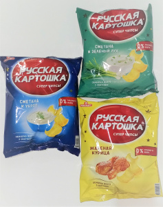Чипсы Русская картошка (Ассорти 50г 24ш) (НДС 10%)