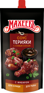 Соус деликатесный Махеев Терияки д/п 230г 1/16