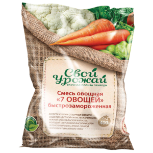 Смесь овощная Семь овощей 400гр Свой Урожай (20\1)