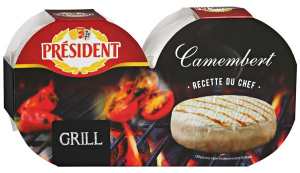 Сыр мягкий с белой плесенью "Камамбер Grill" Президент  45%  125г