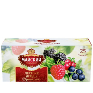 Чай Майский Лесные Ягоды черный 25*37,5г