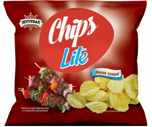 Снеки Овал со вкусом шашлыка 20г CHIPS Lite (1/30)
