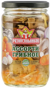 Ассорти грибное 330гр ТМ Разносольников 1/12