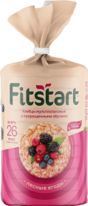 Хлебцы FITSTART мультизлаковые Лесные ягоды 100гр 1/12