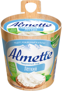 Сыр творож. Альметте слив. Легкий 150гр(8/1)